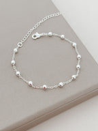 Pulseira de Bolinha banhada a prata - Use Luxy - foto 2
