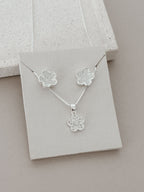 Conjunto Trevo Cravejado banhado a prata - Use Luxy